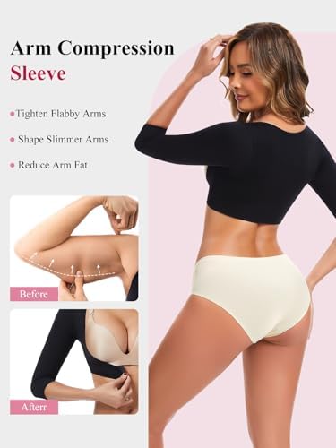 JOYSHAPER Upper Arm Shaper for Women Posture Corrector Compression Sleeve - Image 2