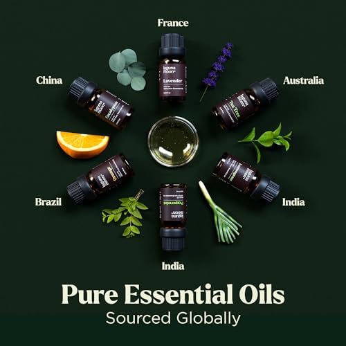 Lagunamoon Essential Oils Aromatherapy Set - 6 Oils for Diffusers, Home Care, Candle Making Scents, Fragrance, Humidifiers, Gifts - Peppermint, Tea Tree, Lavender, Eucalyptus, Orange (10mL) - Image 3