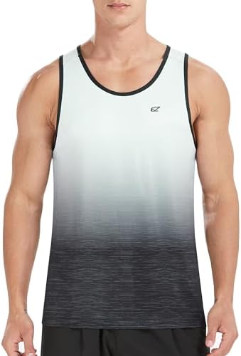 EZRUN Men's Quick Dry Workout Tank Top UPF 50+ Sweat-Wicking Gym Shirt by EZRUNSPORT