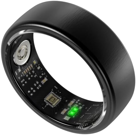Smart Ring for Men & Women, Fitness and Health Tracker Ring(Black 10) by Unknown