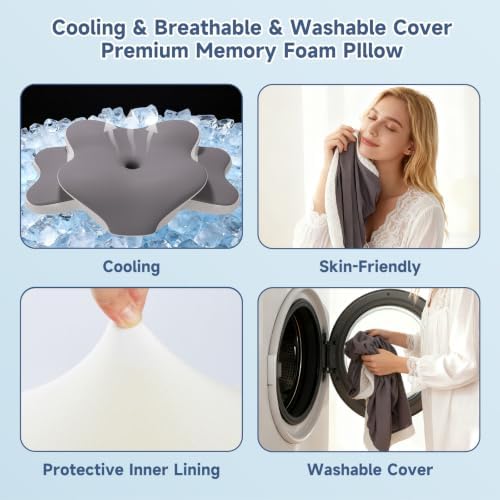Sleep Apnea Pillow Ergonomic Cervical Neck Pillow for Pain Relief - Image 3