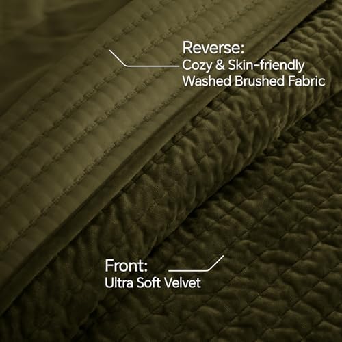 BEDELITE Velvet Quilt Set King Size, Luxury Velvet Comforter Bedding - Image 5