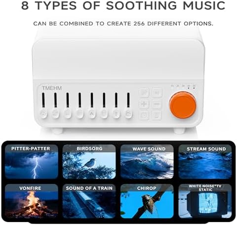 TMEHM 4-in-1 Sleep Sound Machine with White Noise & 8 Nature Sounds - Image 2