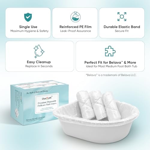 Pedi Guard Bath Liners 100 Count Disposable Spa Liners - Image 3
