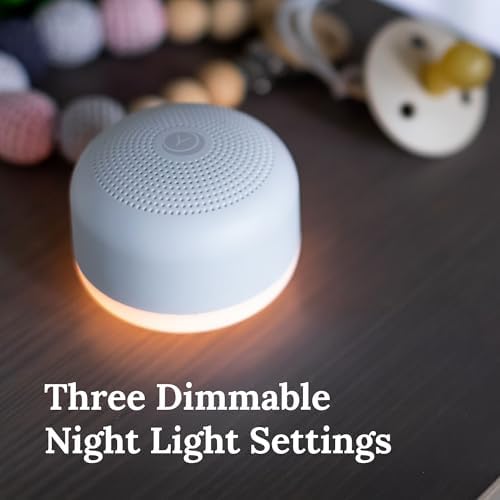 Yogasleep Travel Mini Portable White Noise Sound Machine (2 Pack) 6 Soothing Sounds, Volume Control, Dimmable Night Light, Sleep Therapy for Adults & Kids, USB Rechargeable, Lanyard Included - Image 4