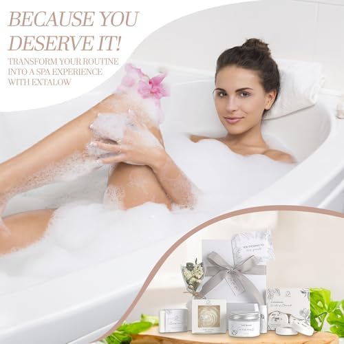 Spa Gifts for Women Coconut Lavender Home Spa Set Birthday Gift Baskets - Image 6
