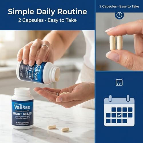 Valisse Smart Relief Pea 600mg - Multi-Pathway Support Formula, Immune Balance, Calm Mind & Body, Joint Comfort & Mobility Support - 60 Capsules - Image 4