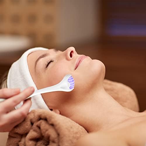 Tondiamo 2 Pcs Muscle Roller Portable Small Silicone Massager Roller Deep Tissue Muscle Massage Stick Cellulite Remover Scar Tissue Massager for Relief Face Neck Arm Back Leg(Purple,Silicone) - Image 4
