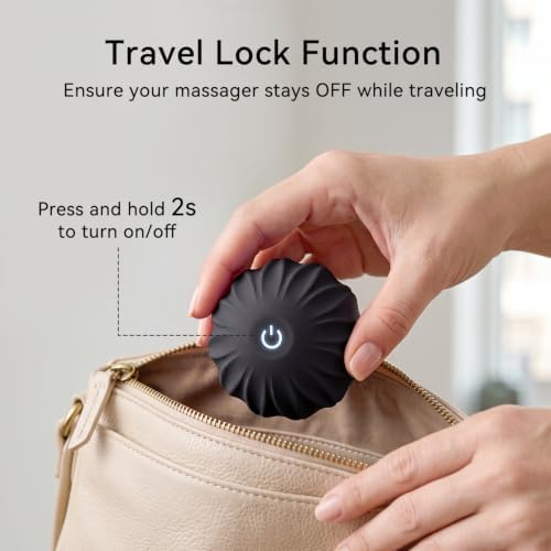 Electric Massage Ball, 10 Speed Mini Massage Roller, Washable Muscle Massage Tool for Yoga Fitness, Black - Image 6