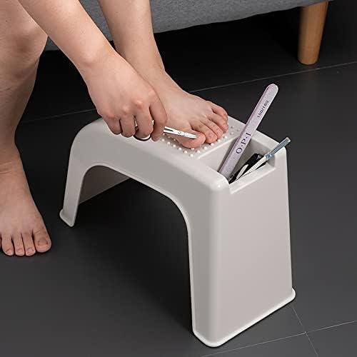 Hedume 2 Pack Shower Foot Rest, Easy Pedicure Foot Rest Stand, Shower Foot Stool for Shaving Legs, Bathing, Manicure, Non-Slip, Built-in Storage - Image 5