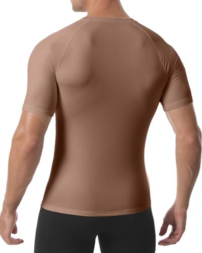 Roadbox Compression Shirt Men Short Sleeve, Cool Dry Base Layer Athletic Undershirts, Workout T-Shirt for Sports Gym Running - Image 3