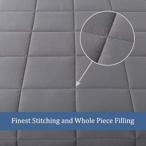 MAPLE DOWN Soft King Comforter Size Duvet Insert-Down Alternative Comforter with Corner Tabs-Lightweight Fluffy Breathable Machine Washable (Dark Gray, 106“x90”) - Image 3