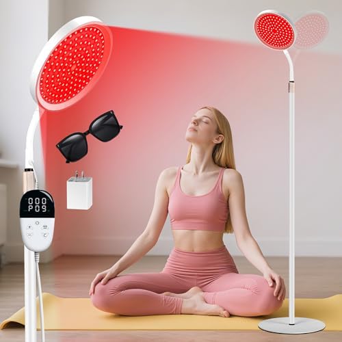 LanSuper Red Light Therapy for Face & Body, Red Infrared Light Therapy Lamp by LanSuper
