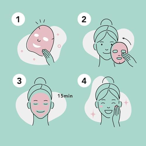 Celavi Essence Facial Face Mask Paper Sheet Korea Skin Care Moisturizing 9 Pack (Mix of 9) - Image 3