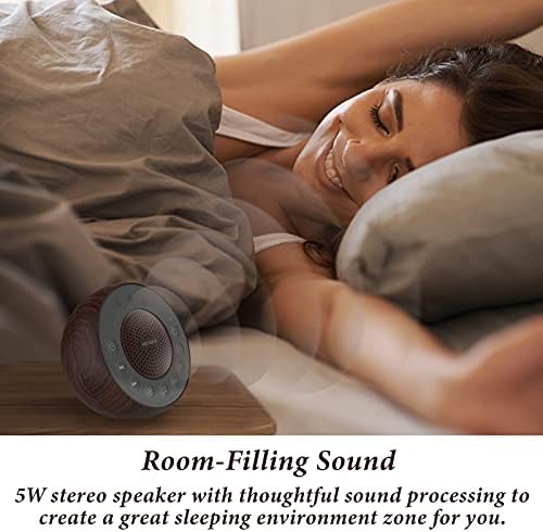 HOUSBAY Sound Machine White Noise for Sleep with Wood Grain - Image 6