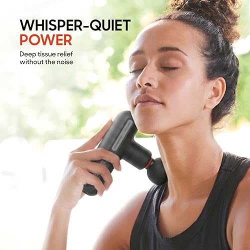 Sharper Image Powerboost Move Mini Percussion Massage Gun, Powerful & Quiet - Image 3