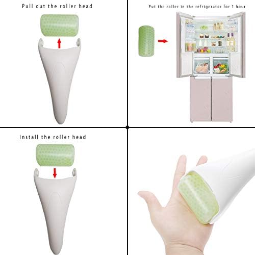 3 in 1 Ficial Face Ice Jade Roller and Gua Sha Tool, Natural Real Jade Anti-Wrinkle Face Eye Neck Massager Tool, Reduce Wrinkles, Puffiness, Migraine, Redness, Pain and Injury - Image 3