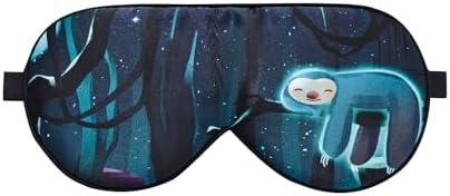Alaska Bear Mulberry Silk Sleep Mask, Cool and Smooth(Sloth) by ALASKABEAR