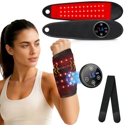 Red Light Therapy Hand Wrist 108 LEDs with Heat & Massage, Magnetic Touch by HealthyLivingStartswithRelexNow