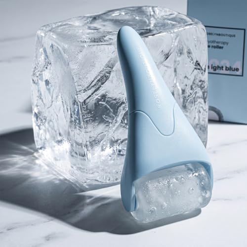 ROSELYNBOUTIQUE Ice Roller for Face & Gua Sha Facial Tools - Wrinkles Fine Lines Puffiness Stick Massager Facial Skin Care Tools Self Care Gifts for Men Women (Light Blue) - Image 4