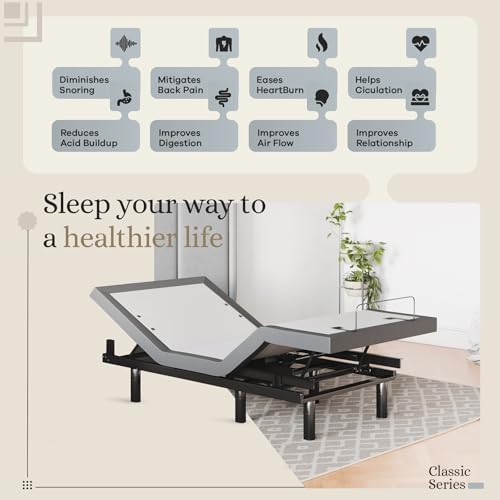 Sven & Son Classic Adjustable Bed Base, Head and Foot Lift, Massage, Under-Bed Lights, USB, Memory, Zero Gravity Smart Frame - Twin XL - Image 3