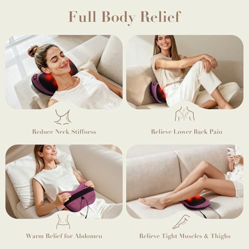Papillon Shiatsu Back Massager with Heat,Gifts for Women Men, NOT Cordless - Image 6