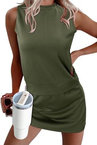 StunShow Two Piece Skirt Set for Women Summer Outfits Workout Athletic Skort Sets Sweatsuits Matching Sets Women Clothing by StunShow