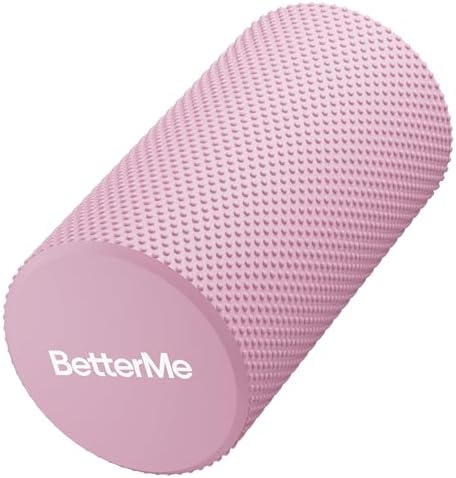 BetterMe Foam Roller for Muscle Recovery – High Density Exercise Roller for Back &Legs – Deep Tissue Massage Roller for Tension, Relief & Stretching (Raspberry Pink) by BetterMe
