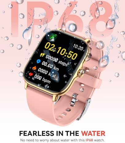 Smart Watch for Women Men- Answer/Make Call, 2025 IP68 Waterproof Fitness Step Sleep Tracker Watch with Monitor Activity Counter Smartwatch for Andriod iPhone iOS Samsung Compatible - Image 6