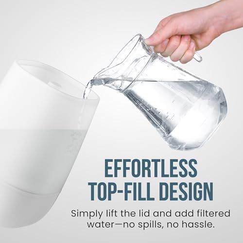 Fontaines Luxury Top-Fill Humidifiers for Bedroom, Cool Mist 360° Ultra-Fine Spray, Whisper-Quiet, Dishwasher-Safe Tank, Nightlight & Auto Shut-Off, Easy Clean Baby Nursery - Image 3