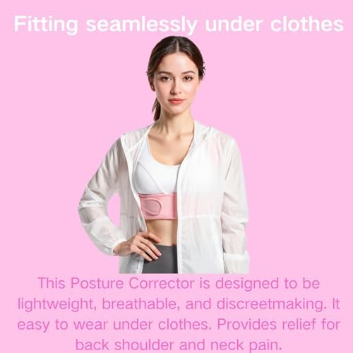 Back Brace Posture Corrector for Women(Large)（Pink） - Image 6