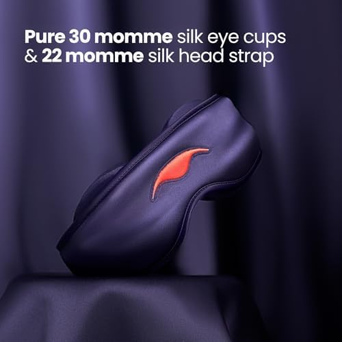 Manta Silk Sleep Mask – Premium 22 Momme Silk Eye Mask, Designed for Blackout Comfort, Breathable and Washable, Adjustable Fit (Purple) - Image 4