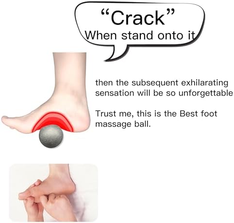 Plantar Fasciitis Relief Massage Ball – Lacrosse Ball, Foot Massage Roller & Myofascial Release Ball for Foot Pain, Trigger Point Therapy, Hard Ball for Deep Tissue & Fascia Massage - Image 4
