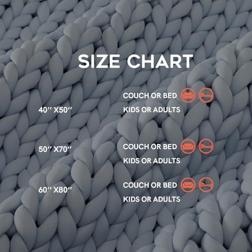 YnM Cooling Chunky Throw Blanket, Medium-Weight, Hand Knitted, Skin Friendly, Ventilated and Breathable, Machine Washable, Home Décor Piece for Couch, Sofa and Bed (Azure Blue, 60x80 Inch) - Image 5