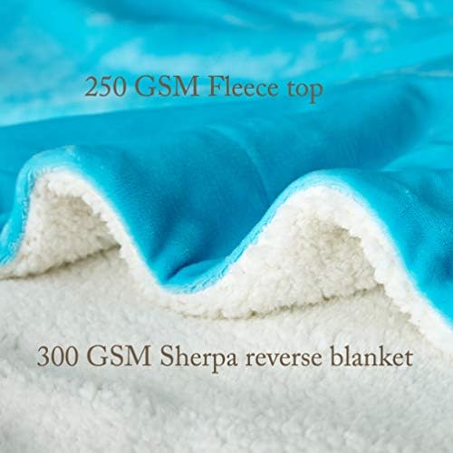 LBRO2M Sherpa Fleece Bed Blanket Super Soft Plush Warm Throw King 90"X104" - Image 4