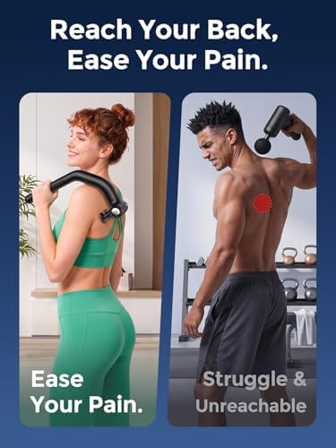 Dual Head Massage Gun for Back Pain Relief,Gift for Men Women Dad Mom - Image 2