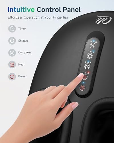 CILI Shiatsu Foot Massager with Heat and Compression, Kneading, Rolling,Electric Feet Massager for Plantar Fasciitis, Neuropathy, Feet Heater, Foot Warmer for Women, Size Up to 14" - Image 5