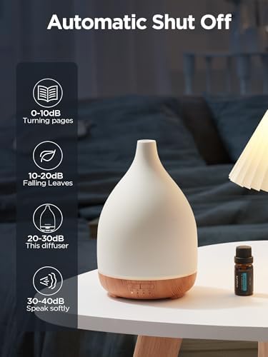 InnoGear 300ml Ceramic Essential Oil Diffuser, Diffusers for Home, Yellow - Image 6