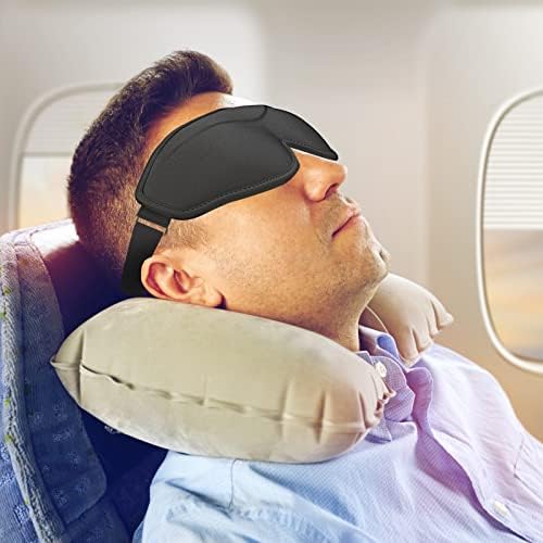 Sleep Eye Mask for Men Women, 3D Contoured Sleeping Mask, Soft Comfort Blindfold & Eye Cover for Flight Travel Yoga Nap - Image 7