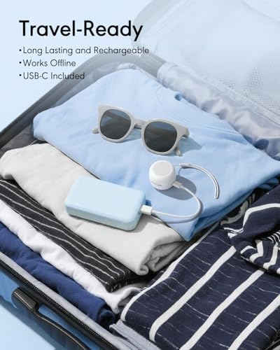 FLOWTUNE Sound Machine White Noise Machine for Baby Adults, 18 Non-looping Sounds, Timer, Memory Function, Portable Sleep Sound Therapy Gift (White) - Image 4