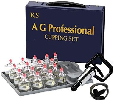 Professional Cupping Set *Made in Korea* (17 Cups) with Extension Tube($3.00 Value) KS Choi Corp "Made in Korea." by KS
