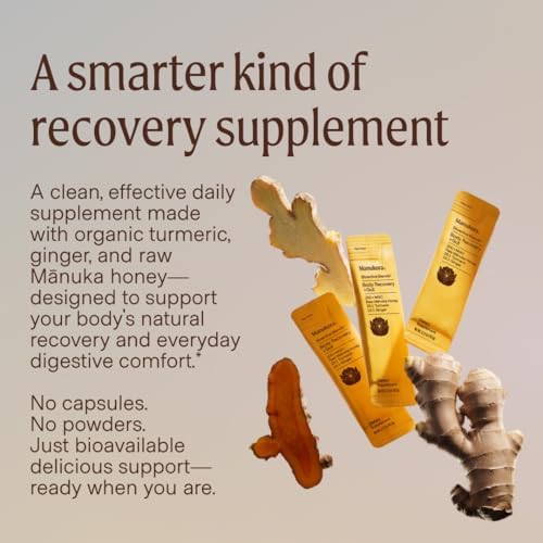 Manukora Body Recovery + Gut, Turmeric & Ginger, Raw Manuka Honey, 10ct - Image 2