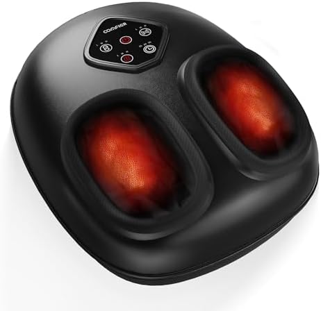 COMFIER FSA Eligible Foot Massager with Heat, HSA Eligible Shiatsu Foot Massager Machine for Plantar Fasciitis, Kneading & Compression for Neuropathy Pain, Fits up to Size 14, Gift for Mom by COMFIER