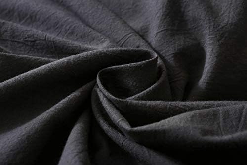 F.Y.Dreams 100% Washed Cotton Duvet Cover for Weighted Blanket 60x80 inches with 16 Ties, Zipper on Long Side/Black Grey/Just Duvet Cover - Image 3