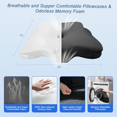 Pain Relief Cervical Pillow for Neck Support, Adjustable Ergonomic Pillow - Image 6