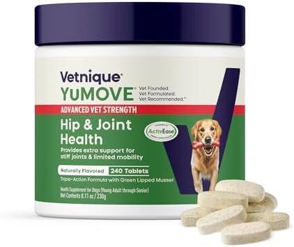 YuMOVE Adult Dog Hip & Joint Supplement, Advanced Vet Strength 240 Tablets by YuMOVE