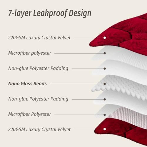 Wemore Weighted Lap Blanket 7lbs, 24"x29" Small Travel Blankets for Adults - Image 5