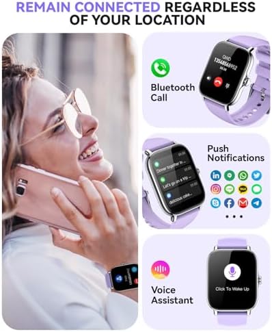 Smart Watch for Women Men- Answer/Make Call, 2025 IP68 Waterproof Fitness Step Sleep Tracker Watch with Monitor Activity Counter Smartwatch for Andriod iPhone iOS Samsung Compatible - Image 2