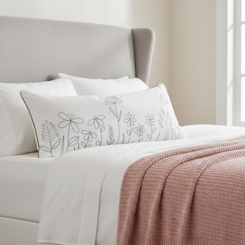 Sanmetex Floral Decorative Throw Lumbar Pillow Cover 14x36 Inch - Image 7