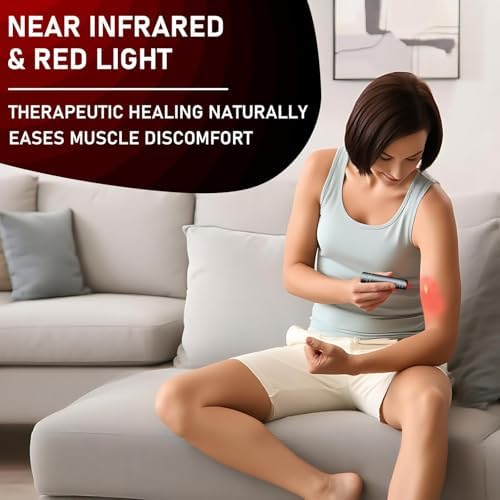 Red Light Therapy Device for Joint&Muscle, Portable Red Light & Near-Infrared Wand, 660nm 850nm LED Light Therapy Torch for Body/Face/Neck/Back/Knee - Image 3